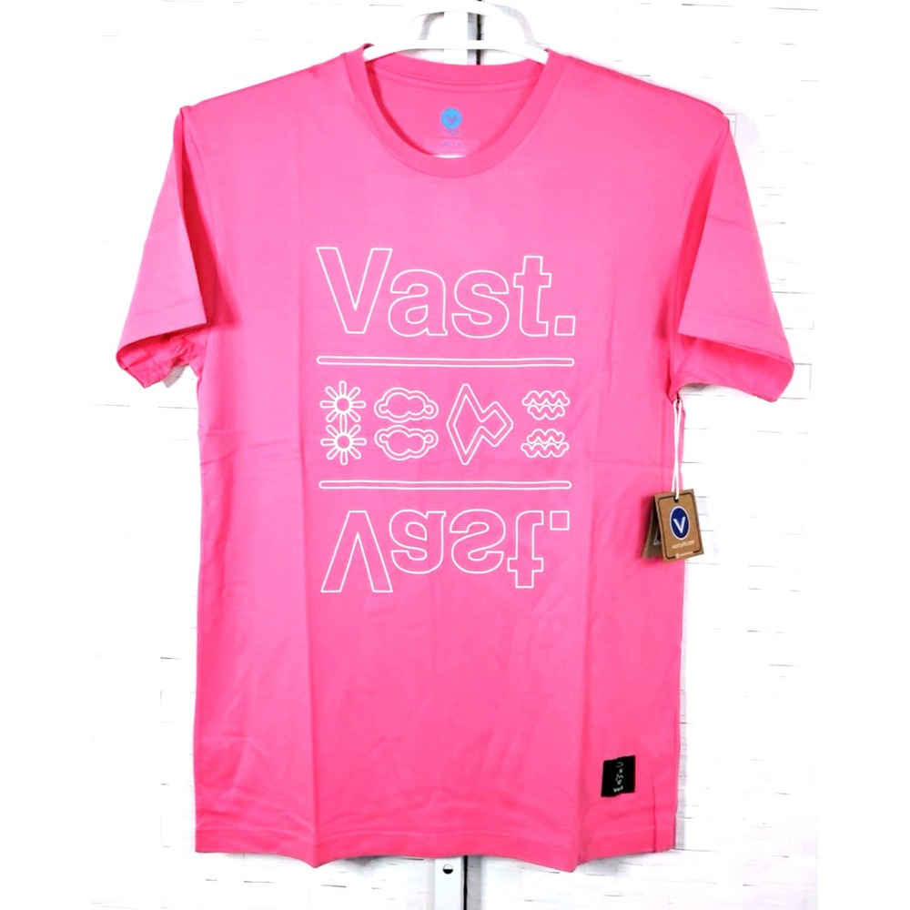 VastLife Logo Tee In Vintage Fuchsia‎ Pink Size Medium New